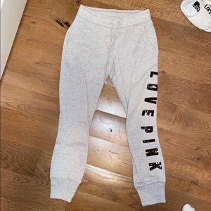 PINK Grey Joggers